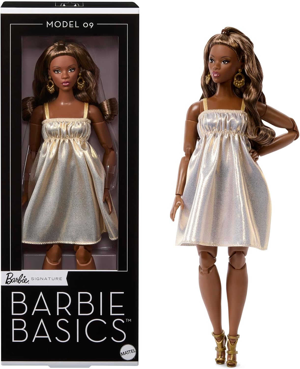 Mattel Toy Barbie - ตุ๊กตาบาร์บี้เบสิกส์ รุ่นออริจินัล ปี 2026 จากแมทเทล รุ่นแอฟริกันแบล็ก