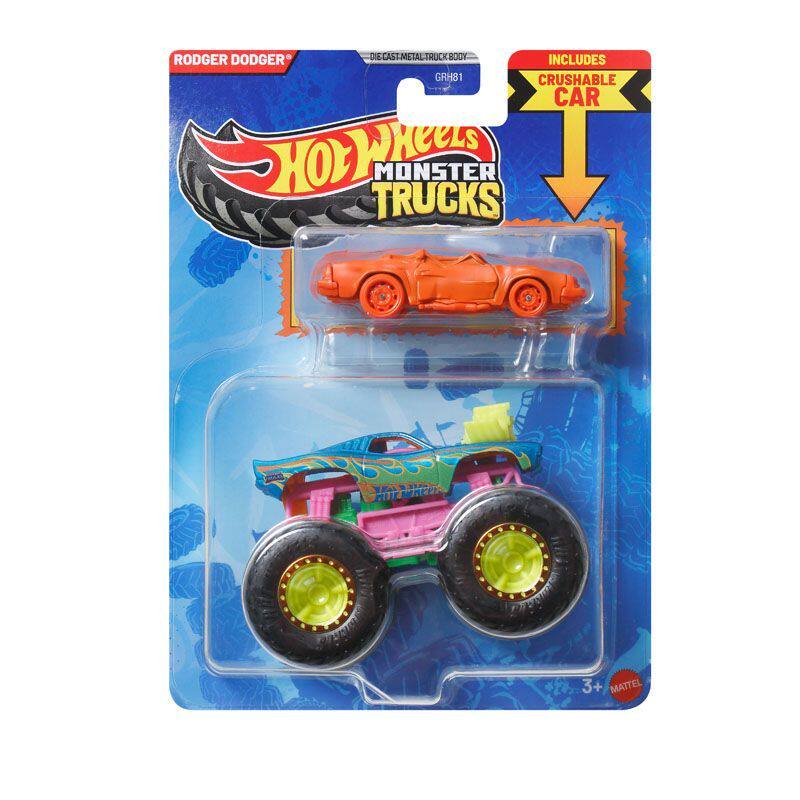 Hot Wheels Car Monster Trucks - รถฮอตวีลส์ ปี 2026 รถบรรทุกมอนสเตอร์ ร็อดเจอร์ ดอดเจอร์