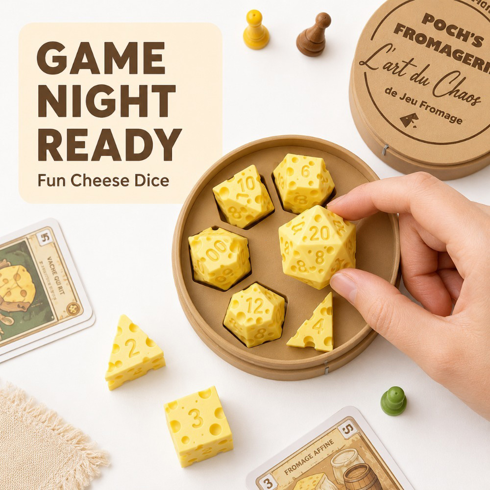 ชุดลูกเต๋าชีสรูปทรงผิดปกติสุดส - Board Game Live บทวิจารณ์และราคา
