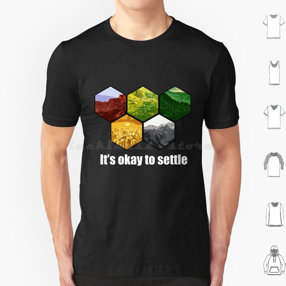 เสื้อยืดผ้าฝ้ายสำหรับผู้ชายและ - Board Game Catan บทวิจารณ์และราคา