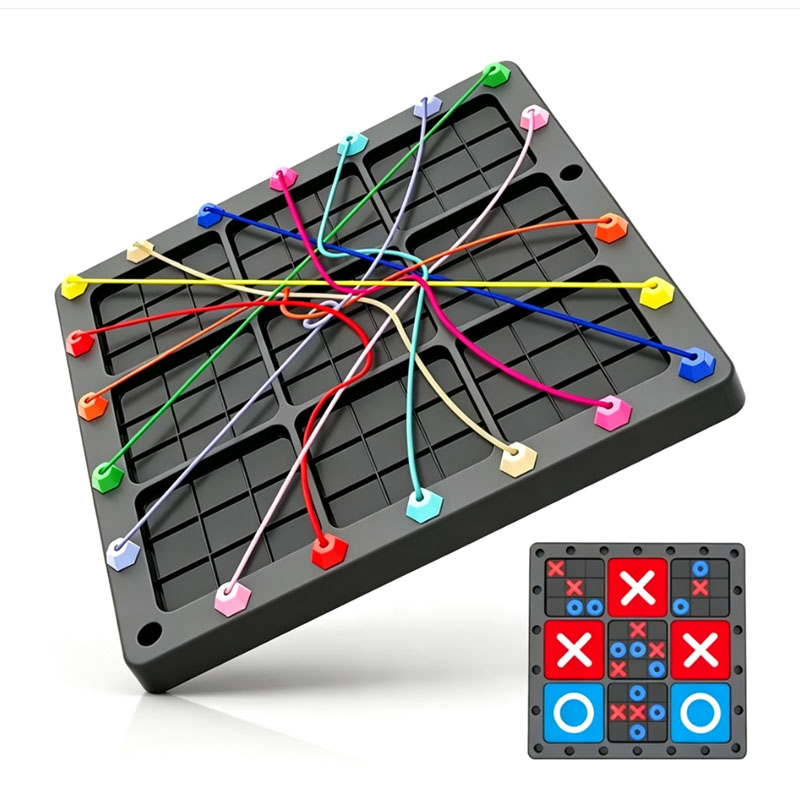 ใหม่! เกมกระดาน Tic Tac Toe 2- - Strategy Board Game บทวิจารณ์และราคา